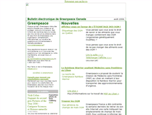 Tablet Screenshot of bulletin.greenpeace.ca