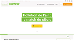 Desktop Screenshot of greenpeace.fr