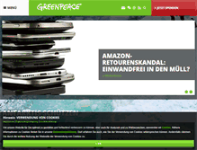 Tablet Screenshot of greenpeace.de