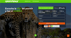 Desktop Screenshot of dona.greenpeace.org.mx