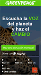 Mobile Screenshot of dona.greenpeace.org.mx