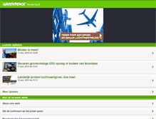 Tablet Screenshot of greenpeace.nl