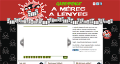 Desktop Screenshot of mereg.greenpeace.hu