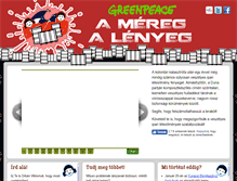 Tablet Screenshot of mereg.greenpeace.hu