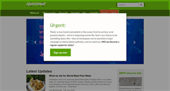 Desktop Screenshot of greenpeace.org.uk