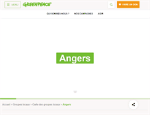 Tablet Screenshot of angers.greenpeace.fr